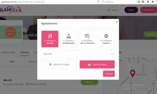 StartUp de Intermediação de Serviços de Beleza