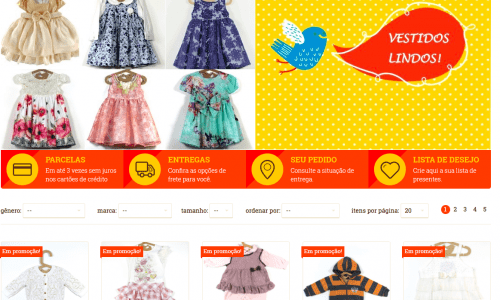 Loja Virtual Vestuário Infantil Consolidada
