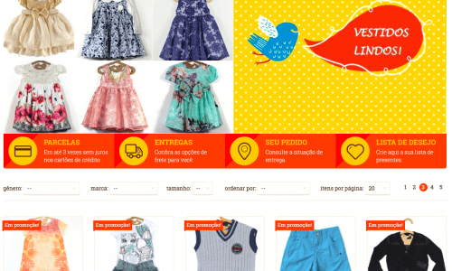 Loja Virtual Vestuário Infantil Consolidada