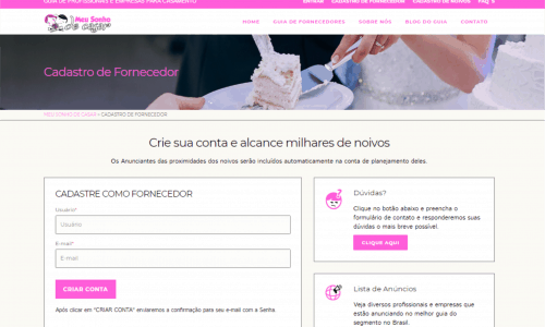 Guia de Profissionais e Empresas para Casamentos