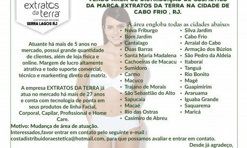 Vendo Distribuidora Extratos da Terra