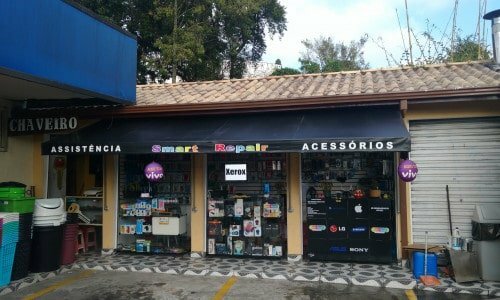 Loja de assistência técnica e acessórios para smartphone e tablet