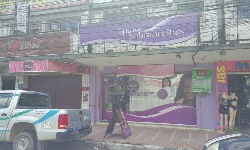 Salão de beleza com franquia