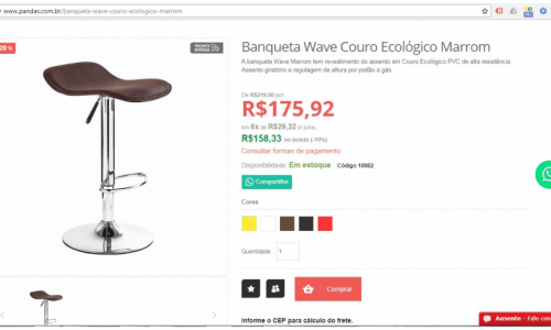 Loja virtual de móveis e decoração R100mil em estoque