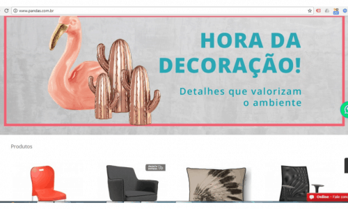 Loja virtual de móveis e decoração R100mil em estoque