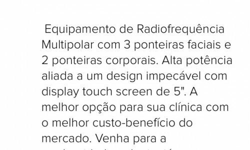 HTM Aparelho de Rádio Frequência