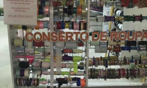 Loja Montada de Conserto de Roupas e Bordados Computadorizados
