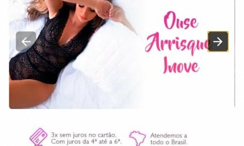 Loja ecommerce de lingerie e sexy shop