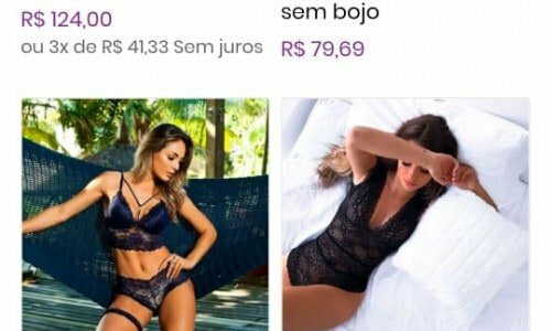 Loja ecommerce de lingerie e sexy shop