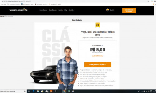 WEBCLASSICOSCOMBR – MARKETPLACE VEÍCULOS CLÁSSICOS