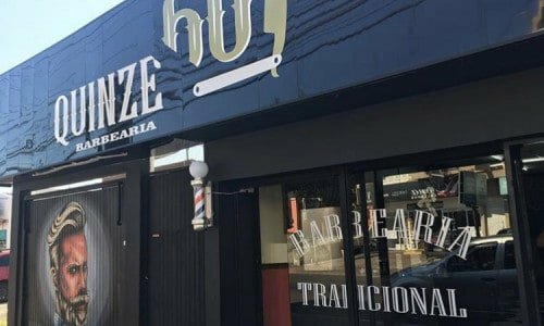 Barbearia em funcionamento