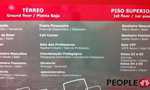 Escola de Idiomas/Informática e profissionalizantes