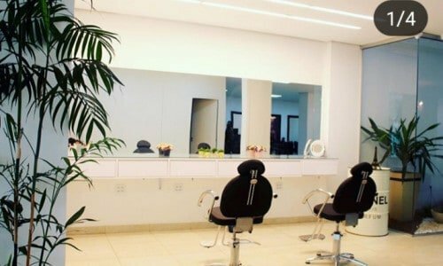 Salão de beleza, equipado, amplo, luxuoso, moderno, espaço para cabeleireiro, esmalterira, espaço da make, Jardim de inverno com plantas naturais, projeto de iluminação, escritório ou depósito, móveis vandeveld e ampla carteira de cliente