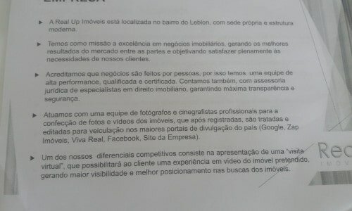 Repasso 5  de cota da Real Up Imoveis