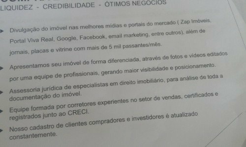 Repasso 5  de cota da Real Up Imoveis