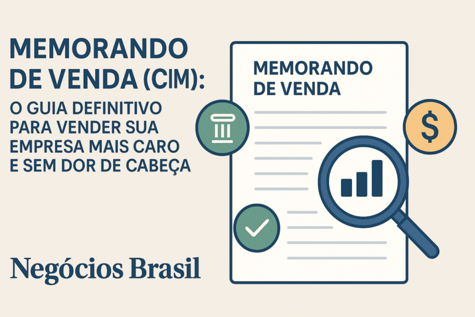 📘 Memorando de Venda (CIM): Guia Definitivo para Vender Sua Empresa com Valor Máximo