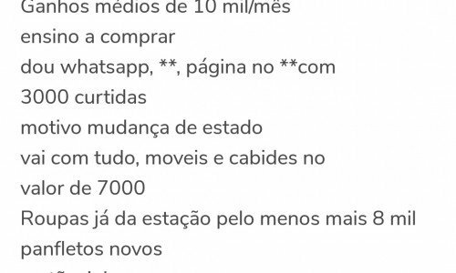 Loja confecção feminina