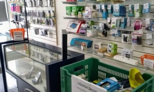 Loja montada funcionando
