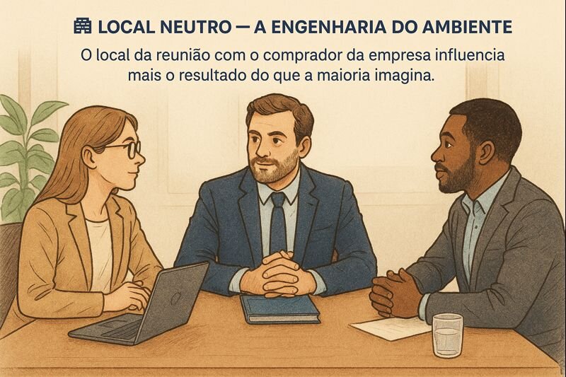 reunião com o comprador da empresa