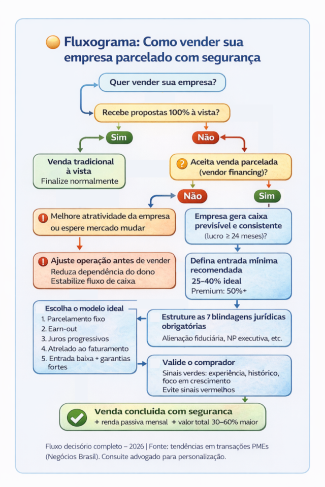 venda financiada de empresa