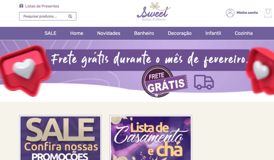 Ecommerce Decoracao e Presentes