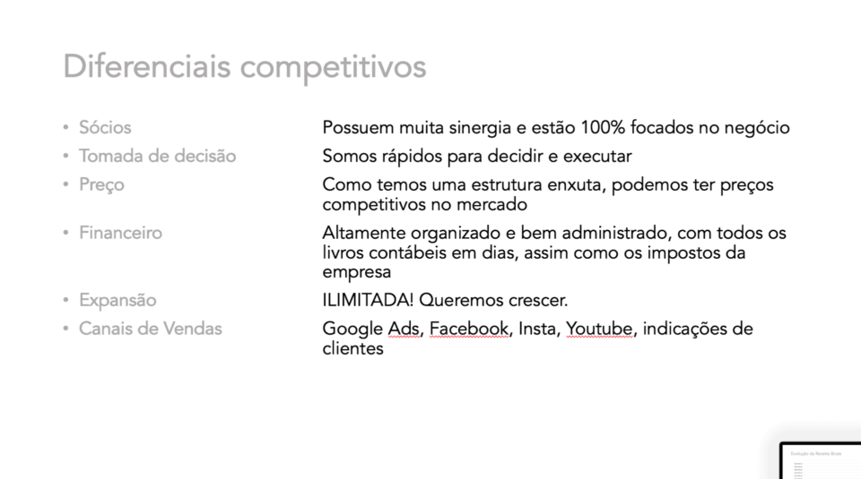 Cotas de empresa de tecnologia