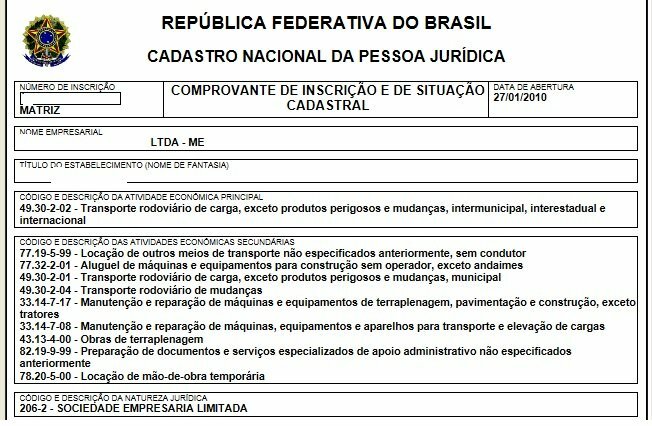 Empresa CNPJ  Dez anos de atividade