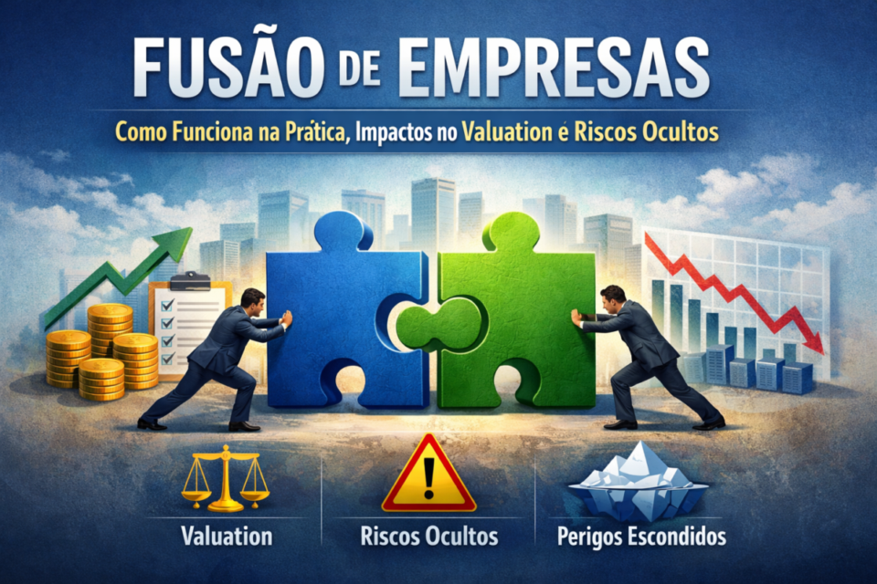 Fusão de Empresas: Como Funciona na Prática, Impactos no Valuation e Riscos Ocultos (Guia Definitivo 2026)
