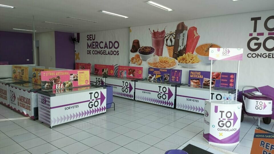 Franquia de sorvetes e refeições congeladas