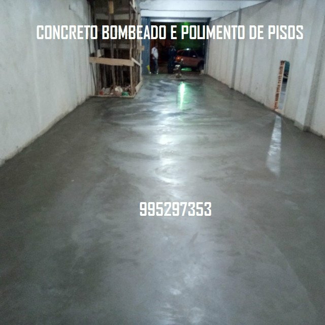 Concreto Bombeado, Polimento de Piso, Laje Nível Zero