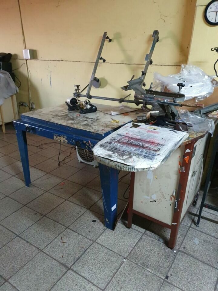 Empresa de silk completa com equipamentos e maquina de bordar