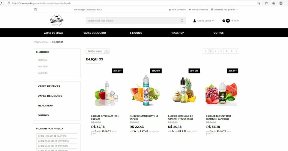 Vapeshop – Maior  E-Commerce de Vape do Brasil