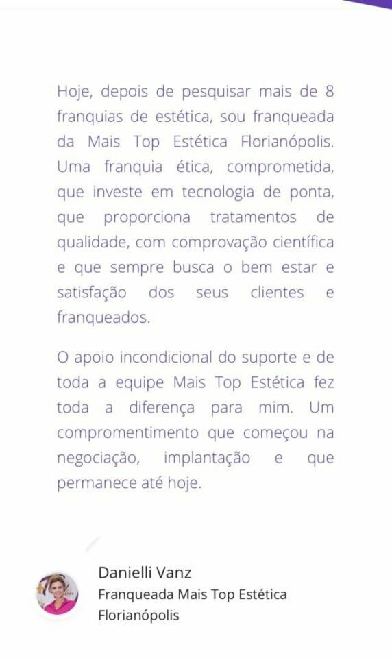 Franquia de clínica de estética