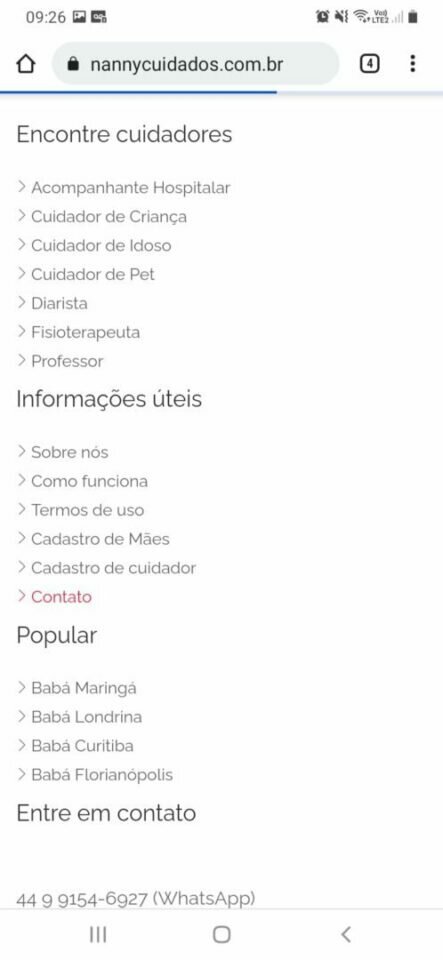 Nanny Cuidados home care
