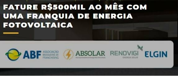 Franquia De Energia Solar – Modalidade Home Office