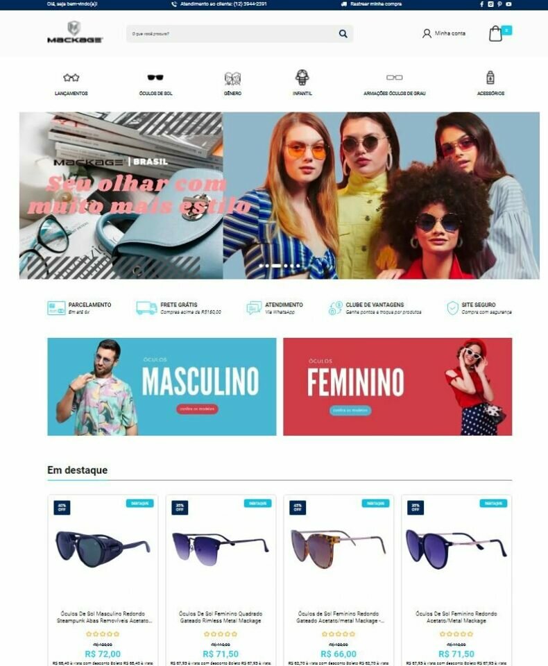 Ecommerce Acessórios de Moda