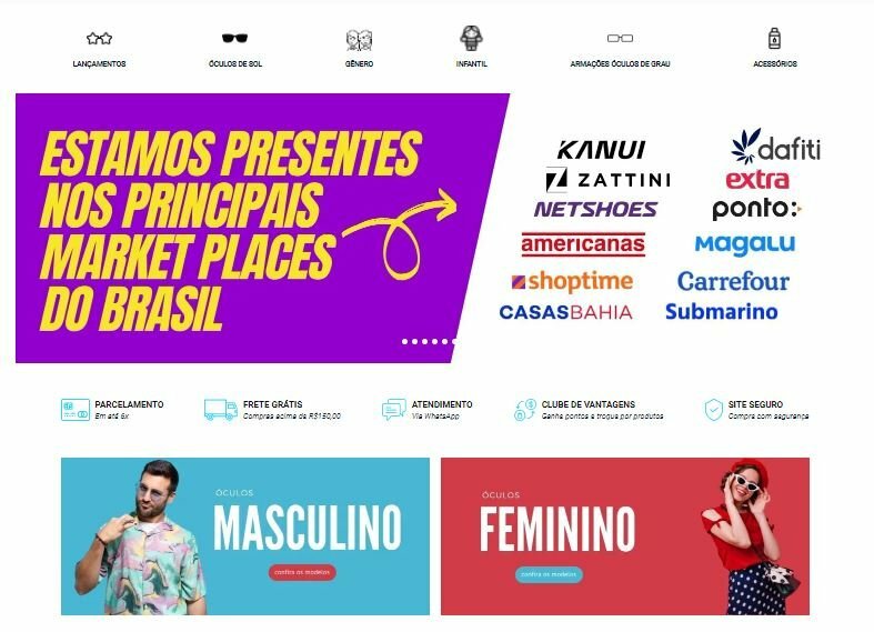 Ecommerce Acessórios de Moda