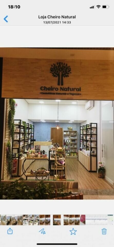 Loja de cosméticos naturais e veganos