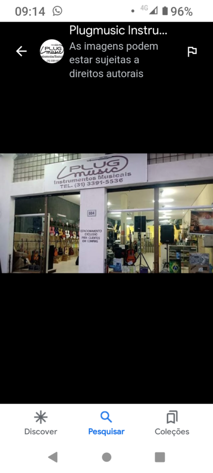 Loja instrumentos música, estúdio e escola