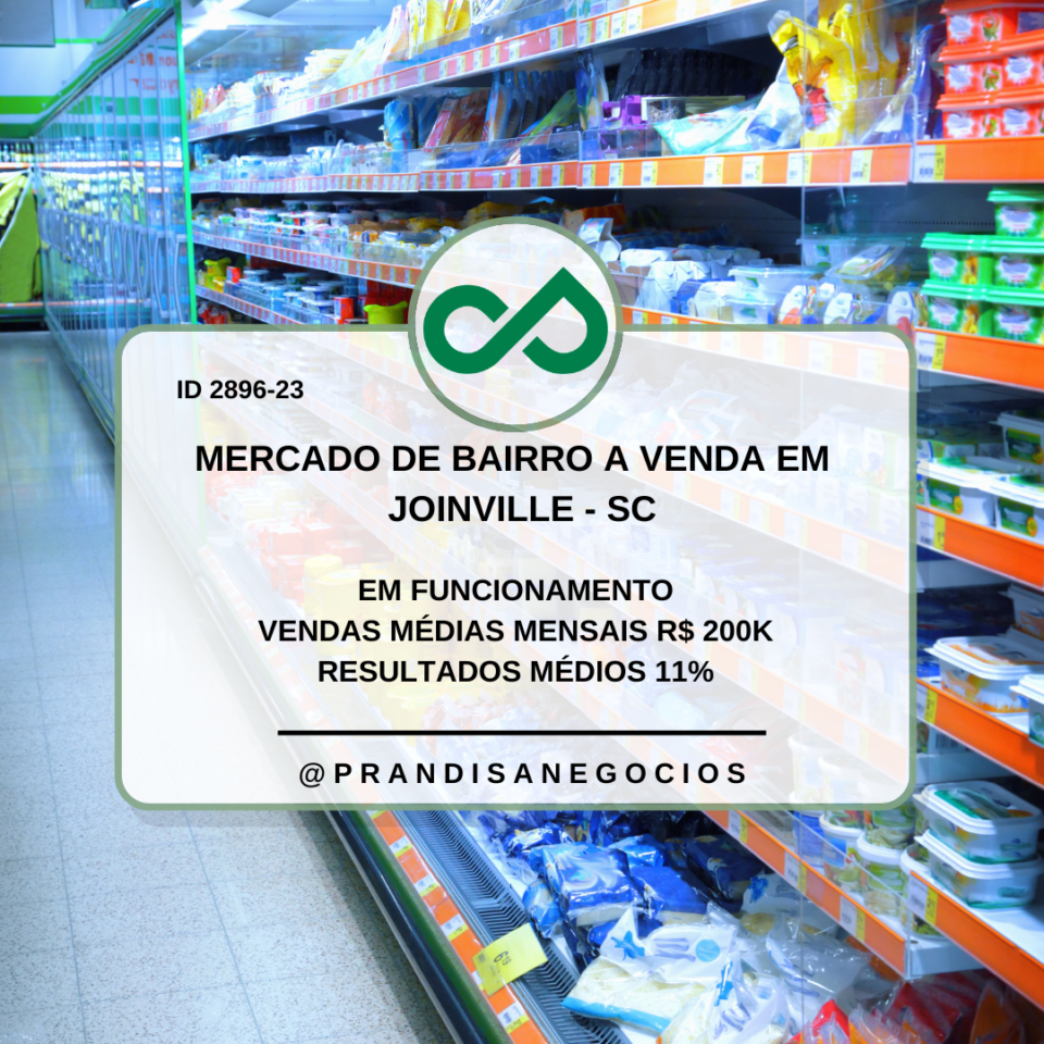 Mini mercado de bairro a venda em Joinville -SC