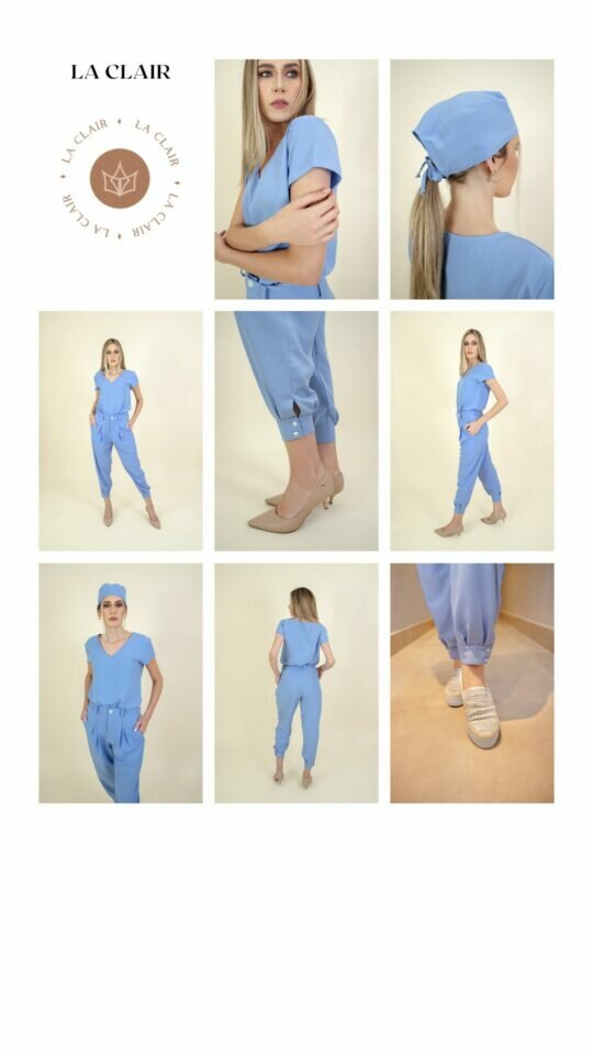 Marca de jalecos, pijamas cirúrgicos e toucas modernos