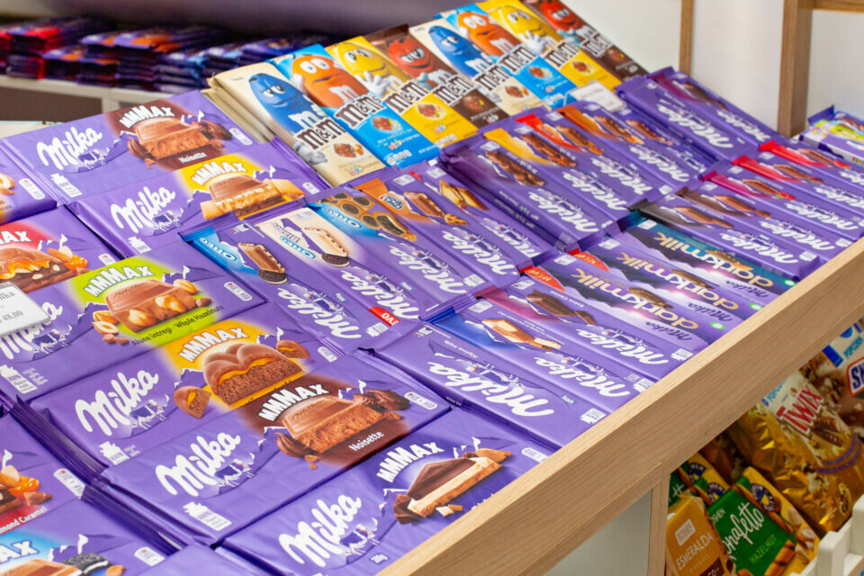 Quiosque de chocolates importados