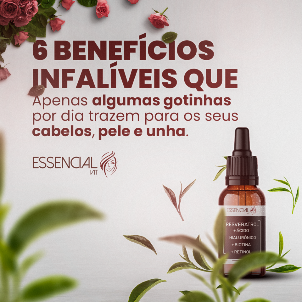 Produto para cabelo, pele e unhas