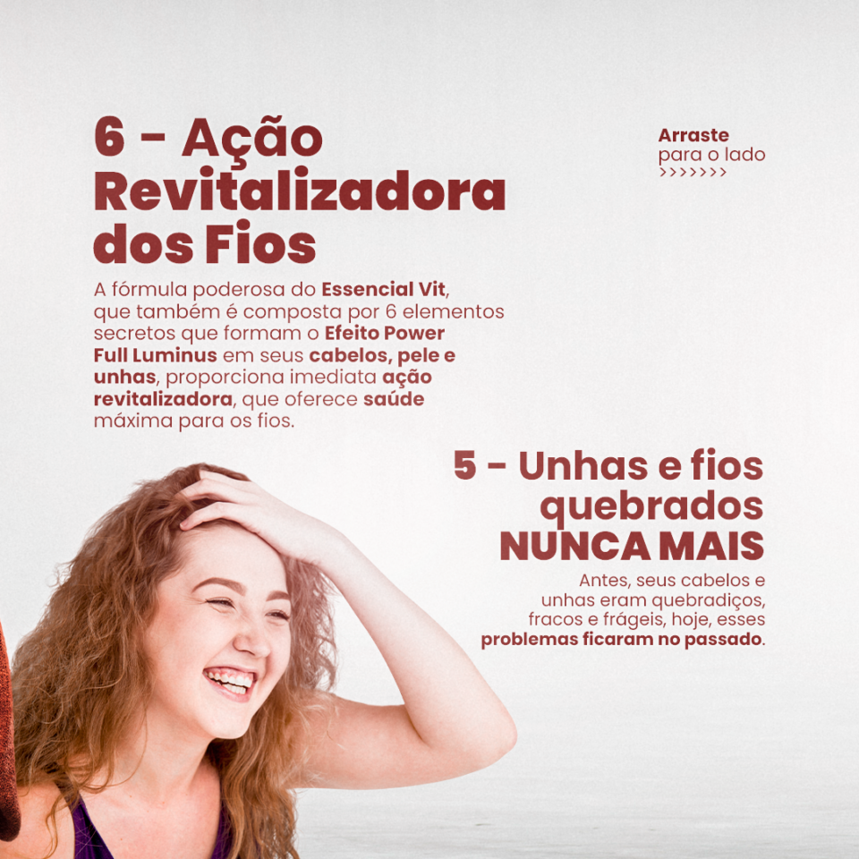 Produto para cabelo, pele e unhas