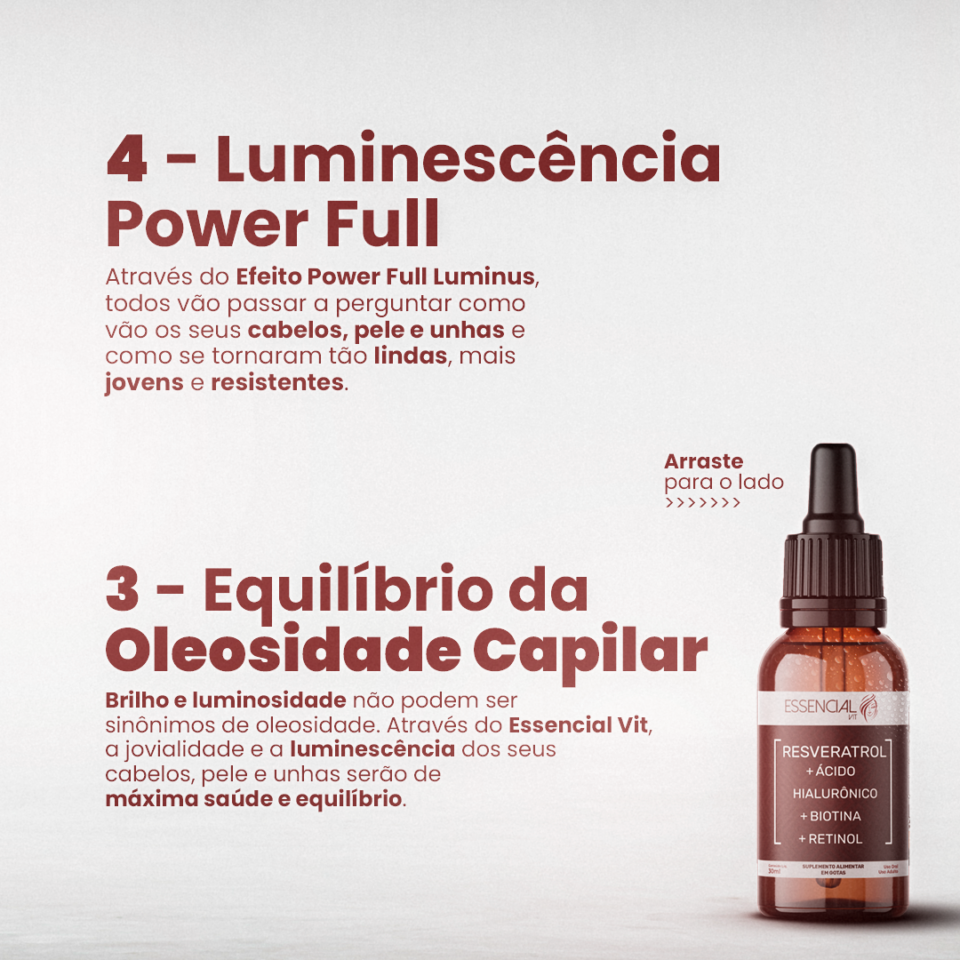 Produto para cabelo, pele e unhas