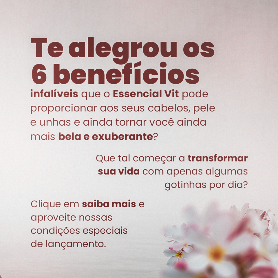 Produto para cabelo, pele e unhas
