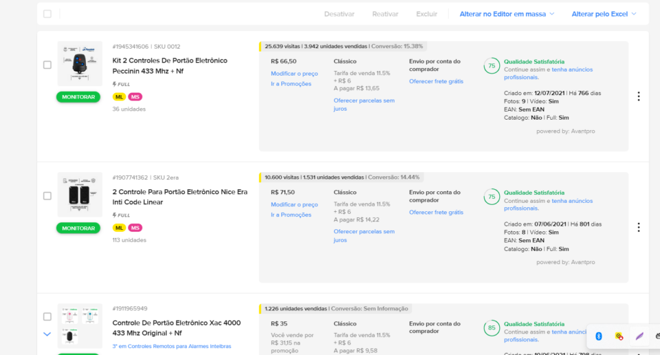 Empresa de Ecommerce venda de produtos de segurança eletrônica