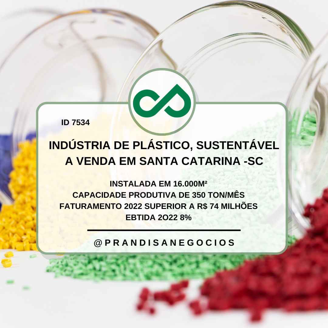 7534 Indústria transformadora de produtos plásticos a venda em SC Negócios Brasil 7534 Indústria transformadora de produtos plásticos a venda em SC Negócios Brasil