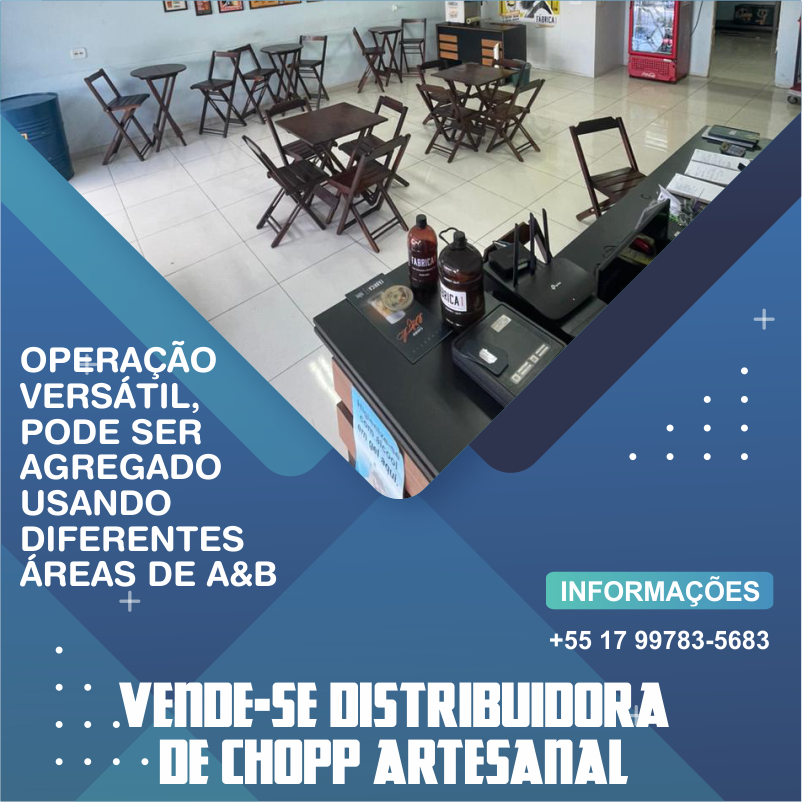 VENDE-SE DISTRIBUIDORA DE CERVEJA ARTESANAL
