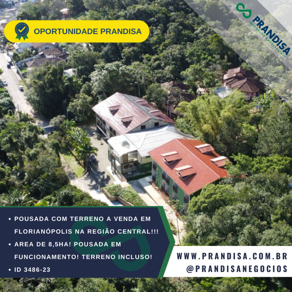 Pousada, com terreno incluso, a venda na região Central de Florianópolis-SC